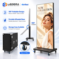 Layar Poster LED Portabel P2.0 HDR10 Full Color 1080P dengan Kecerahan 500-1000cd untuk Toko Ritel Komersial dan Pusat Perbelanjaan