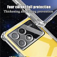 Coque de téléphone antichoc pour Xiaomi 15 Ultra 14 13 12 11 PRO Transparente Claire Souple TPU Poco X6 Pro C71 X5 X4 X3 M7 F7 Housse Arrière