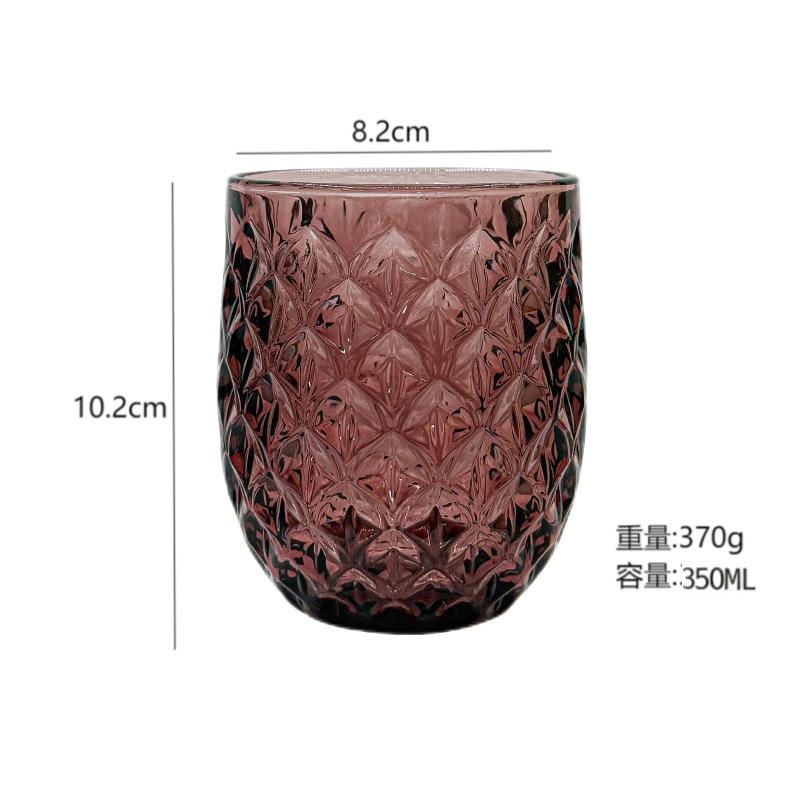350ml purple pineapple cup