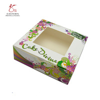 Voll farbiges Papp gebäck, Backs ch achtel Keep Donuts, Muffins, Cookie Safe-Einzigartige Auto-Pop-Up-Funktion und klares Fenster