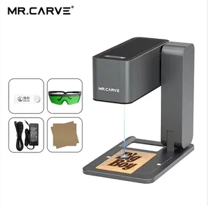 DAJA Mr Carve C1 Mini bricolage bois cuir bambou fibre laser machine de marquage imprimante laser laser graveur machine de gravure
