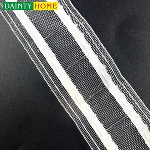 Delivery fast transparent new style nylon s fold curtain heading tape for decoration