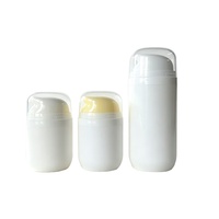 Flacon de lotion ovale sans air de 50 à 100 ml, en plastique PP, flacon sous vide portable, conteneur de recharge cosmétique pour les soins de la peau