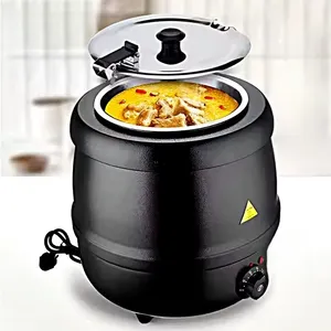 Pentola Elettrica in Acciaio Inox Durevole 10L 400W, Attrezzatura per Ristoranti, Scaldavivande per Buffet 220-240V per Hotel e Ristoranti - Product Image 2