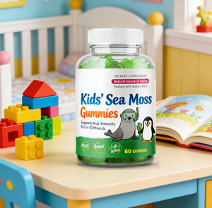 Gomitas de Musgo Marino para Niños con Raíz de Achicoria, Alga Fucus y Bardana para la Salud Inmunológica y la Tiroides |   Suplemento Herbal para Niños - Product Image 4