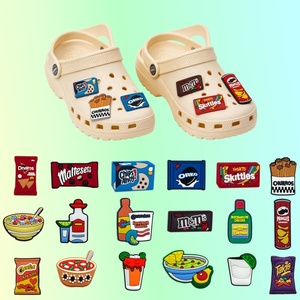 Nuevos Productos 2025: Set de Charms para Zapatos Estilo Y2K Nostálgico, Lindos y Atrevidos, para Zuecos, con Diseño de Comida Mexicana - Product Image 1