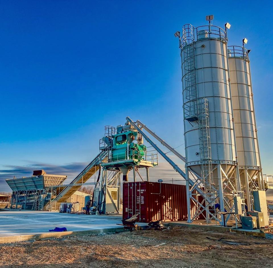 Reliable Electric Driven 100m3 Mobile Batching Plant for Large Scale ...