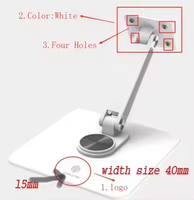 Support de téléphone de bureau professionnel L11, réglable en hauteur, rotatif à 360°, support de tablette avec télécommande sans fil pour TikTok, YouTube, Vlog