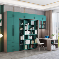 CBMmart Armoire murale sur mesure gain de place de 3,66 m de long avec lit Murphy invisible rotatif intégré