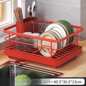 Organisateur de vaisselle de cuisine, égouttoir à vaisselle à un seul niveau, panier filtrant à eau, accessoire pour bols, égouttoir à vaisselle - Product Image 3