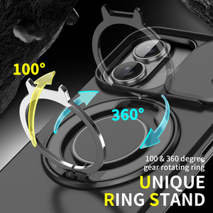 Armure Magnétique 360 Degrés Rotation Caché Support Mobile Téléphone Cas pour iPhone 15 16 <span class=keywords><strong>Pro</strong></span> Max - Product Image 5