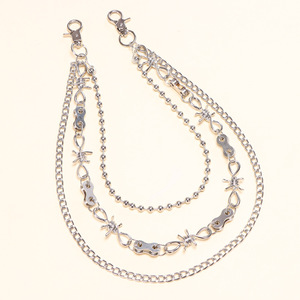 Waist <b>Chain</b> Multi Layered Spike Denim <b>Jeans</b> <b>Chain</b> Tibetan Silver Daily Wear - Product Image 3