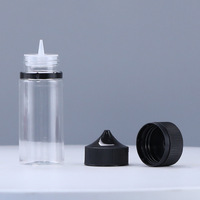 Vente en gros bouteille vide en plastique PET V3 CRC bouteille de jus à base libre flacon compte-gouttes liquide pour huile essentielle