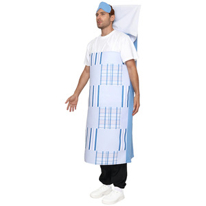 Disfraz divertido de cama de hospital unisex para adultos, traje de fiesta para Halloween, disfraz de juego de rol, vestido con almohada y gorro - Product Image 2