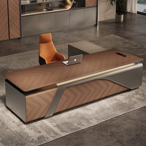 Nhà nội thất văn phòng thiết kế hiện đại sang trọng hiện đại bằng gỗ văn phòng điều hành Bàn và ghế văn phòng tableand Ghế bộ - Product Image 3