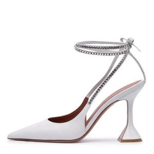 Zapatos de Oficina para Mujer, Punta Puntiaguda, Tacón Bajo, Correa en el Tobillo, Decoración de Lazo, Zapatos de Tacón Alto para Mujer, Primavera - Product Image 3