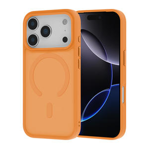 ايفون 17 برو ماكس ، مخصص ، لون بابايا ، لون برتقالي ، ممغنط ، ومخدد للايفون 17 برو ماكس - Product Image 1
