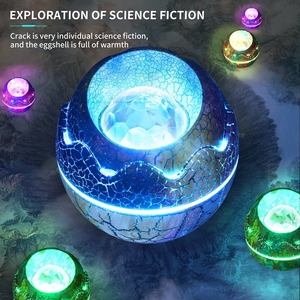 Trứng Khủng Long 3D Crack Sci-fi Star Light Khí Quyển Thở Đèn Loa Âm Nhạc Đèn Ngủ - Product Image 4