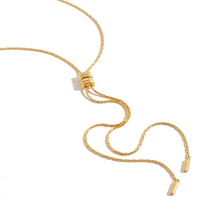 Designer Style Geometric Clasp <b>Necklace</b> Women Yiwu Sweater Chain Light Luxury High End Jewelry Gift - Product Image 5