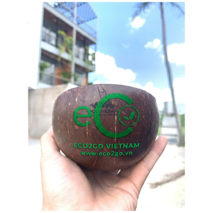 ชุดชามมะพร้าวออร์แกนิก Eco2go พร้อมช้อนไม้ - ชามมะพร้าวทำมือย่อยสลายได้ 100% สำหรับห้องครัว ร้านกาแฟ และของขวัญรักษ์โลก - Product Image 4