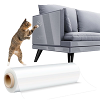 Film transparent imperméable en PVC double face anti-griffures pour canapé, protection des meubles et des murs, résistant aux griffures de chat