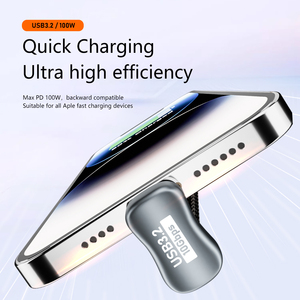 Cáp <span class=keywords><strong>USB</strong></span> C hình chữ U sáng tạo 5A 100W, đầu cái Type C sang đầu đực, sạc nhanh, dây dữ liệu Nylon, OTG cho điện thoại di động, Hub mở rộng VR - Product Image 3