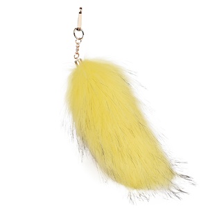 Porte-clés en fausse fourrure de renard courte et épaisse de 20 cm, style mode transfrontalière, accessoire de sac, peluche, pour Comic Con et COS - Product Image 5