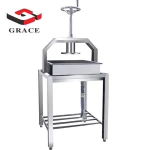 Grace Professional 12kg/h Tofu Maker Machine manual bean curd press stainless steel hand rotating tofu pressing machine