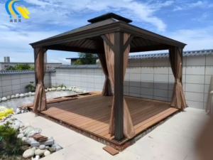 <span class=keywords><strong>Pergola</strong></span> à structure en acier avec pavillon de jardin extérieur en alliage d'<span class=keywords><strong>aluminium</strong></span>, gazebo en <span class=keywords><strong>polycarbonate</strong></span> et revêtement en poudre pour application sur balcon - Product Image 3