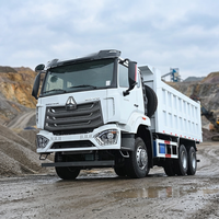 Truk Dump Howo NX 6x4 Putih 10 Roda Tipper Tugas Berat untuk Transportasi Pertambangan
