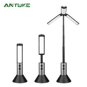Lampe de camping extensible Antuke 51 cm, lampe de sol LED télescopique, éclairage extérieur réglable à 270 degrés - Product Image 1