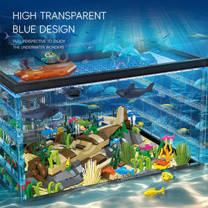 Nueva novedad 1519 piezas Luz Marina exploración submarina juego de bloques de construcción ciudad océano mar profundo exploradores modelo de juguete - Product Image 5