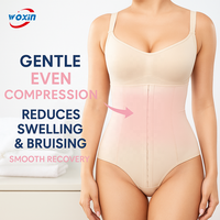 Almohadillas de Espuma Lipo Woxin Postoperatorias, Faja Abdominal para Liposucción, Prendas de Compresión Abdominal para Aplanamiento