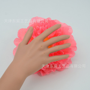 Cabeza de flor de peonía artificial Dongchen Crafts de 17 cm, flor de seda de poliéster para decoración de bodas, accesorios de baile, decoración del hogar - Product Image 2