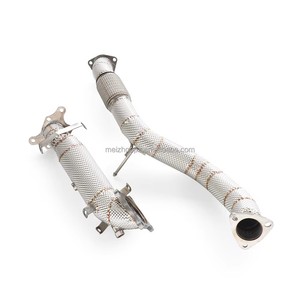 Colector de escape al por mayor de fábrica Aliso para Honda Civic TYPE-R FK8 2.0T 2017-2022, sistema de escape deportivo de acero inoxidable 304 con bajante - Product Image 6