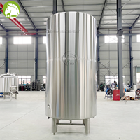 Réservoir d'eau froide à double paroi 30BBL, réservoir de stockage d'eau de refroidissement industriel en acier inoxydable à double enveloppe pour brassage