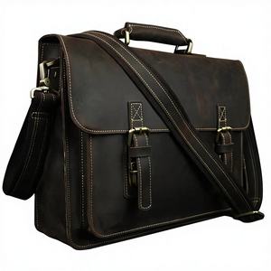 Maletín de Cuero para Negocios, Bolsa para Portátil, Duradera, Ligera, Protectora, de Uso Diario, Multifuncional, con Bolsillos, Logotipo Personalizado, de Lujo - Product Image 1