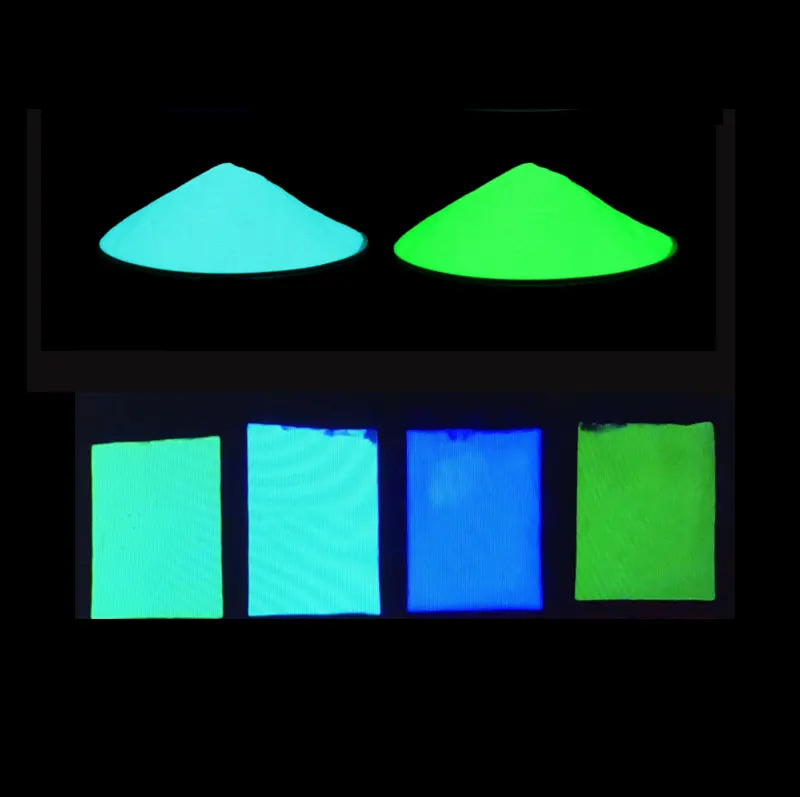 Incandescente nel buio photoluminescent pigmento 30-50um luminosità luminoso polvere luminosa-pigmento