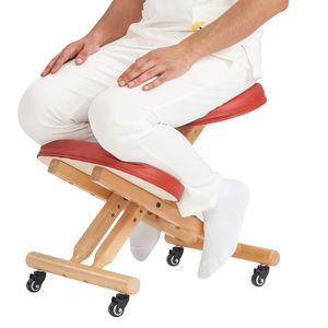 PC21 Buche Holz Tragbar Klappbar Ergonomisch Knie Bürostuhl Massage Feature Hals Wirbelsäule Schmerz linderung Knie Stütz hocker - Product Image 4