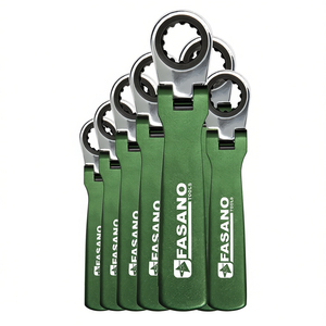 Jeu de clés à cliquet Fasano Tools, 6 pièces, métriques, kit d'outils de réparation automobile - Product Image 2