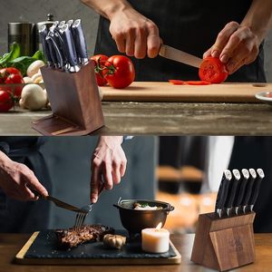 <span class=keywords><strong>SHAN</strong></span> <span class=keywords><strong>ZU</strong></span> japonais Super acier ensembles de couteaux de cuisine K133 manche en bois ensemble de couteaux de Chef <span class=keywords><strong>couteau</strong></span> à ciseaux avec support - Product Image 4