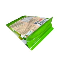 Bolsas de Embalaje Personalizadas de Plástico y Aluminio al por Mayor, Bolsa de Fondo Plano Cuadrada con Cierre de Cremallera de 8 Lados para Envasado de Polvo