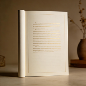 Impression de livres reliés en or sur mesure, usine de livres de haute qualité, roman relié imprimé - Product Image 2
