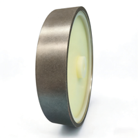 Meule diamantée électroplaquée de 10 pouces, surface droite et continue, 60 # -3000 #   Outil de ponçage à usage humide/sec pour métal/verre