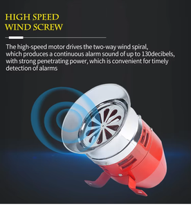 Sirena de Motor MS-390, Precio de Fábrica, 12V 24V 110V 220V, Sirena de Ataque Aéreo, <span class=keywords><strong>Bocina</strong></span> de Alarma Industrial, Sonido de Alto Decibelio para Auto <span class=keywords><strong>y</strong></span> Camión - Product Image 5
