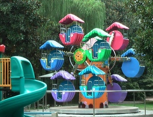 Precio de fábrica, Mini noria de <span class=keywords><strong>2</strong></span> caras, paseos en Parque de Atracciones interior para jardín, centro comercial, hecho de acero de fibra de vidrio duradero - Product Image 5