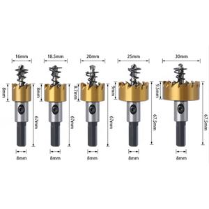 เหอหนานฝึกซ้อม-กษัตริย์<span class=keywords><strong>ราคา</strong></span>โรงงานดีบุกเคลือบหลุมเจาะบิตสำหรับสแตนเลส/แผ่นเหล็กตัด - Product Image 3