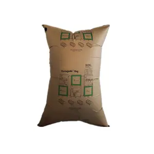 Cushion Bag PP Woven And Kraft Paper Air Inflatable Bag Dunnage Cushioning Material Air Square Bag For Cargo Shipping Dunnage Pillow