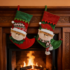 Adorable chaussette <span class=keywords><strong>de</strong></span> <span class=keywords><strong>Noël</strong></span> <span class=keywords><strong>en</strong></span> forme d'elfe, chaussette décorative <span class=keywords><strong>en</strong></span> peluche 3D pour arbre <span class=keywords><strong>de</strong></span> <span class=keywords><strong>Noël</strong></span>, cheminée, sac <span class=keywords><strong>cadeau</strong></span> pour bonbons <span class=keywords><strong>de</strong></span> <span class=keywords><strong>Noël</strong></span> - Product Image 2