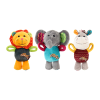 Nouveaux Arrivants Multiples Style Animal Lion Éléphant Âne Dessin Animé Conception Doux Squeeze Son Jouets Pour Animaux De
